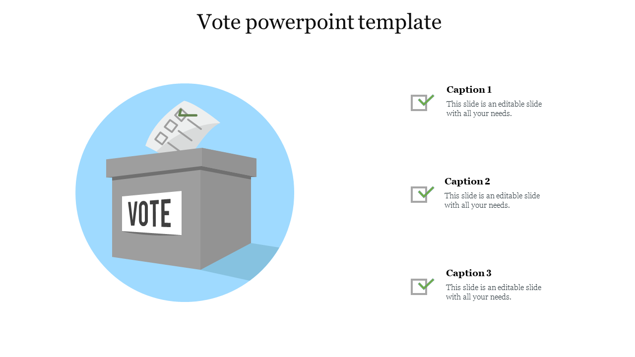Vote powerpoint template free